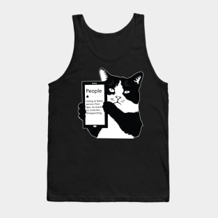 People One Star, Funny Cat Tank Top